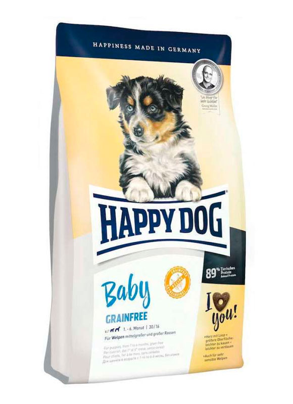 

Cухой беззерновий корм Happy Dog Baby Grainfree для щенков средних и крупных пород 10 кг