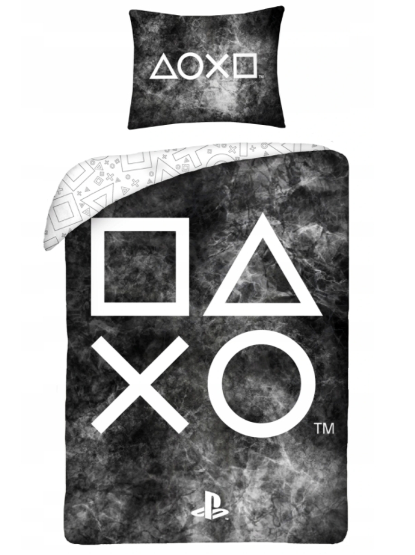 

Детское постельное белье, подростковое Game Pad Youth Playstation, хлопок (наволочка+пододеяльник) двухстороннее, по лицензии 140 x 200 см