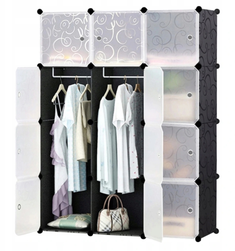 

Портативный модульный шкаф-гардероб REXO на 12 полок 110 x 36 x 146 см