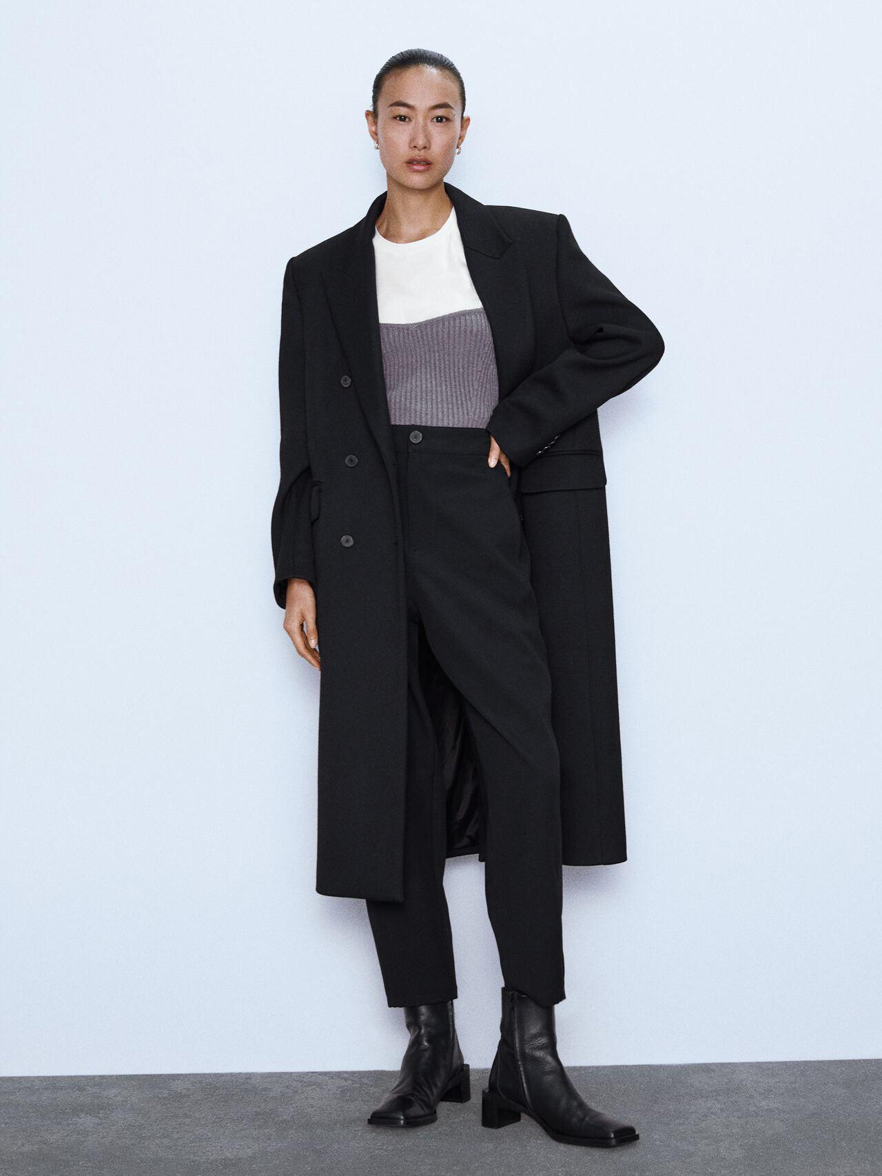 

Брюки Zara 8666/703/800-AAAD M Черные