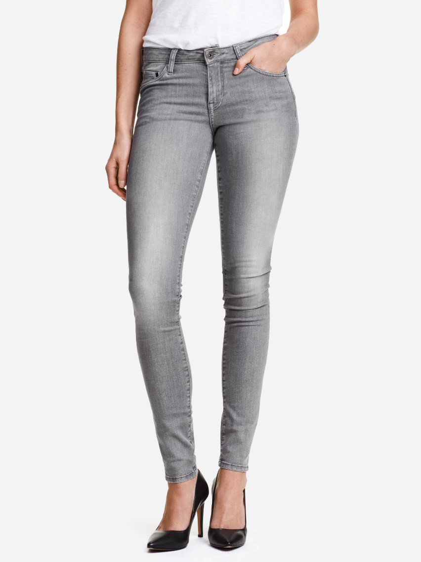 

Джинсы H&M 03001173-ABKU 24/30 Серые