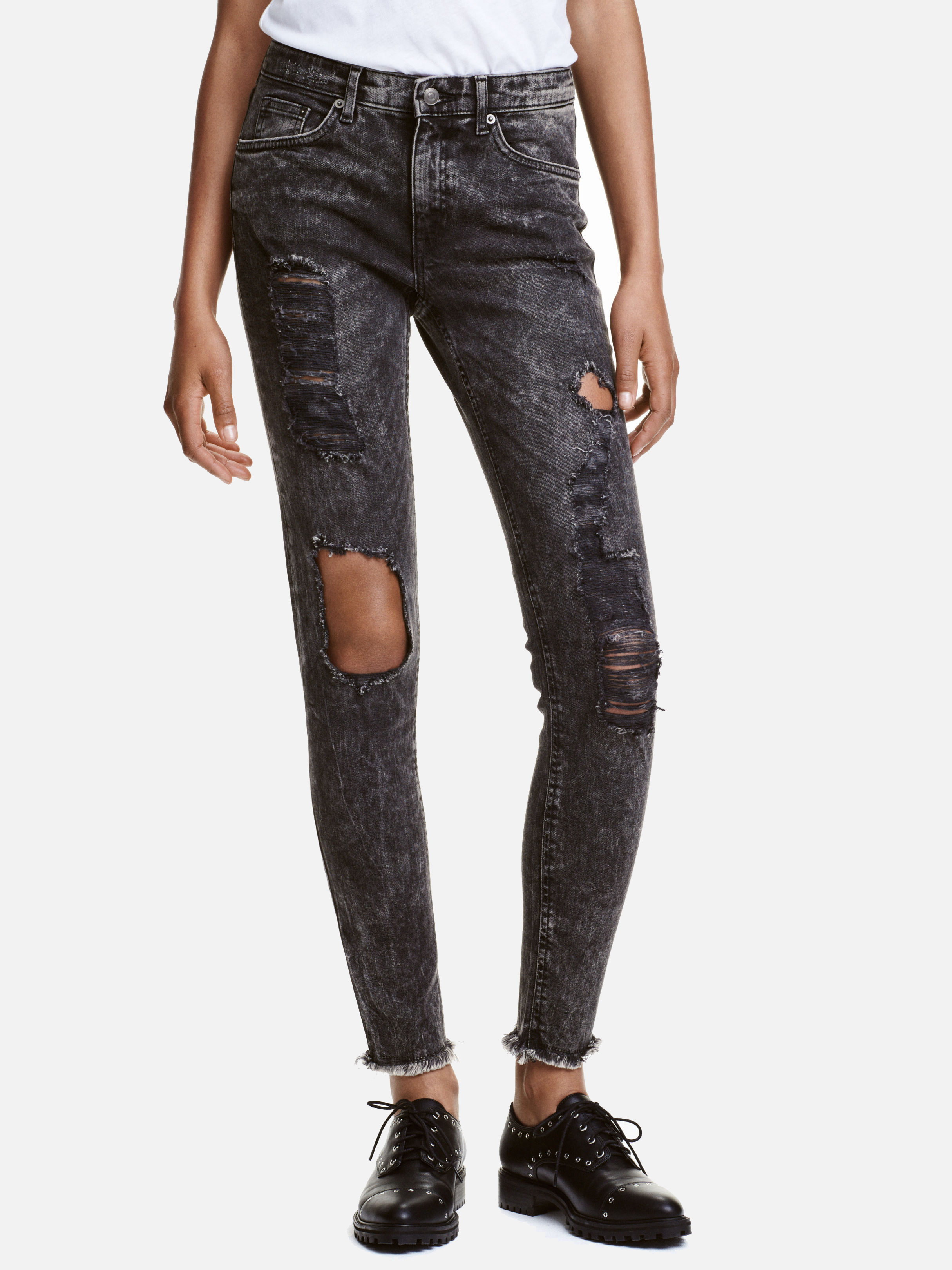 

Джинсы H&M 3341414-AAZJ 36 Светло-черные