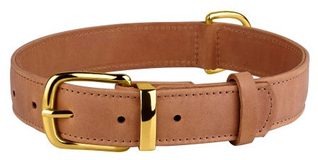 

Шкіряний Нашийник для Собак BronzeDog Crazy коричневий, S 15 мм 27-36 см