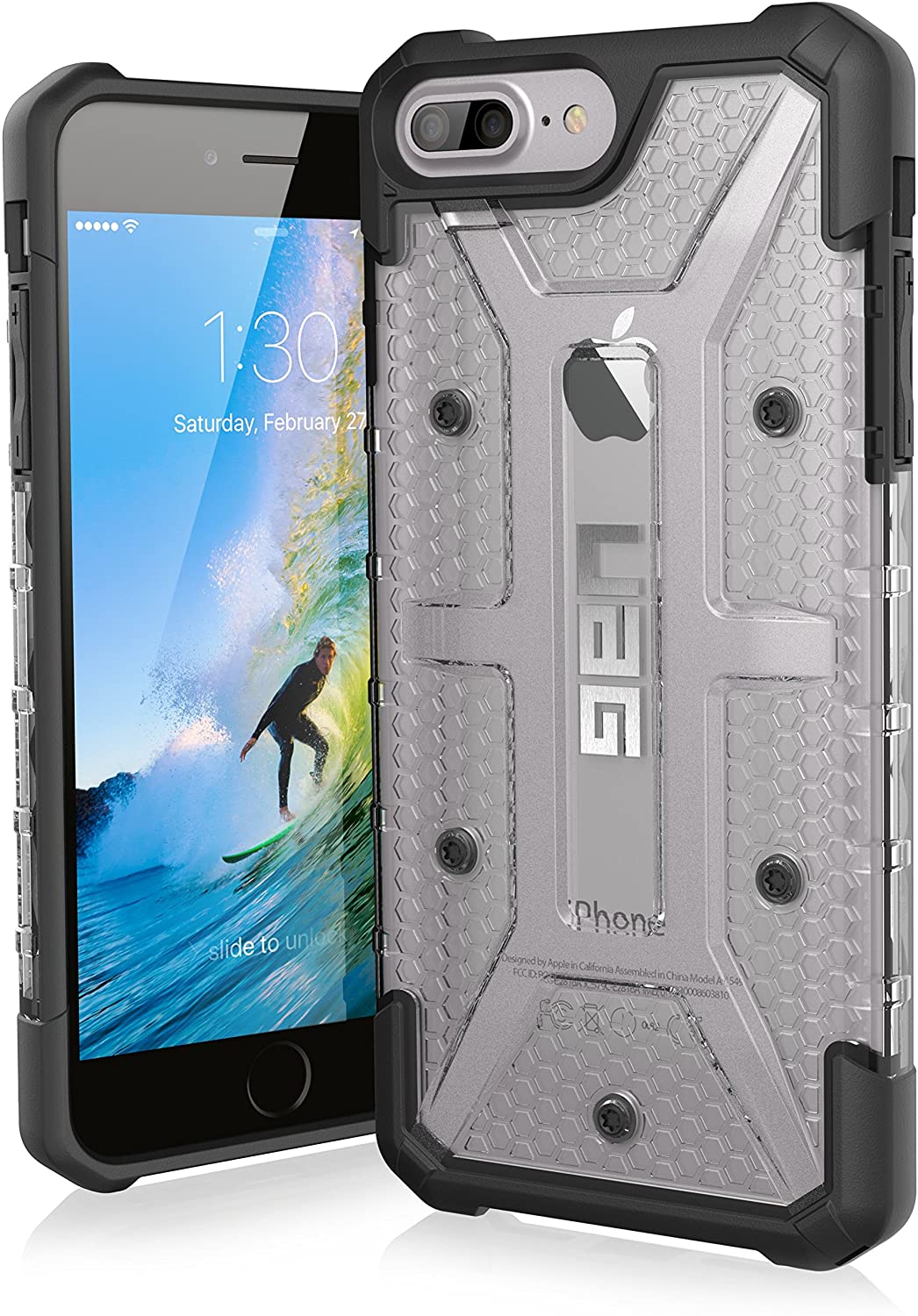 

Чехол противоударный UAG Plasma для Iphone 6 Plus/6S Plus/7 Plus/8 Plus (5.5") Ice