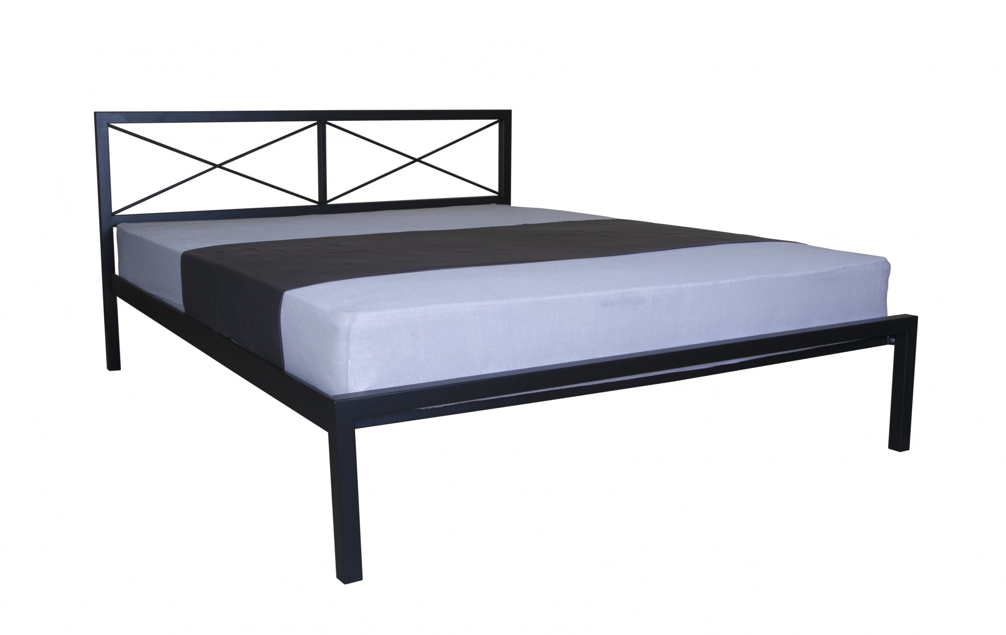 

Кровать Melbi 160х190 см металл чёрный Мира