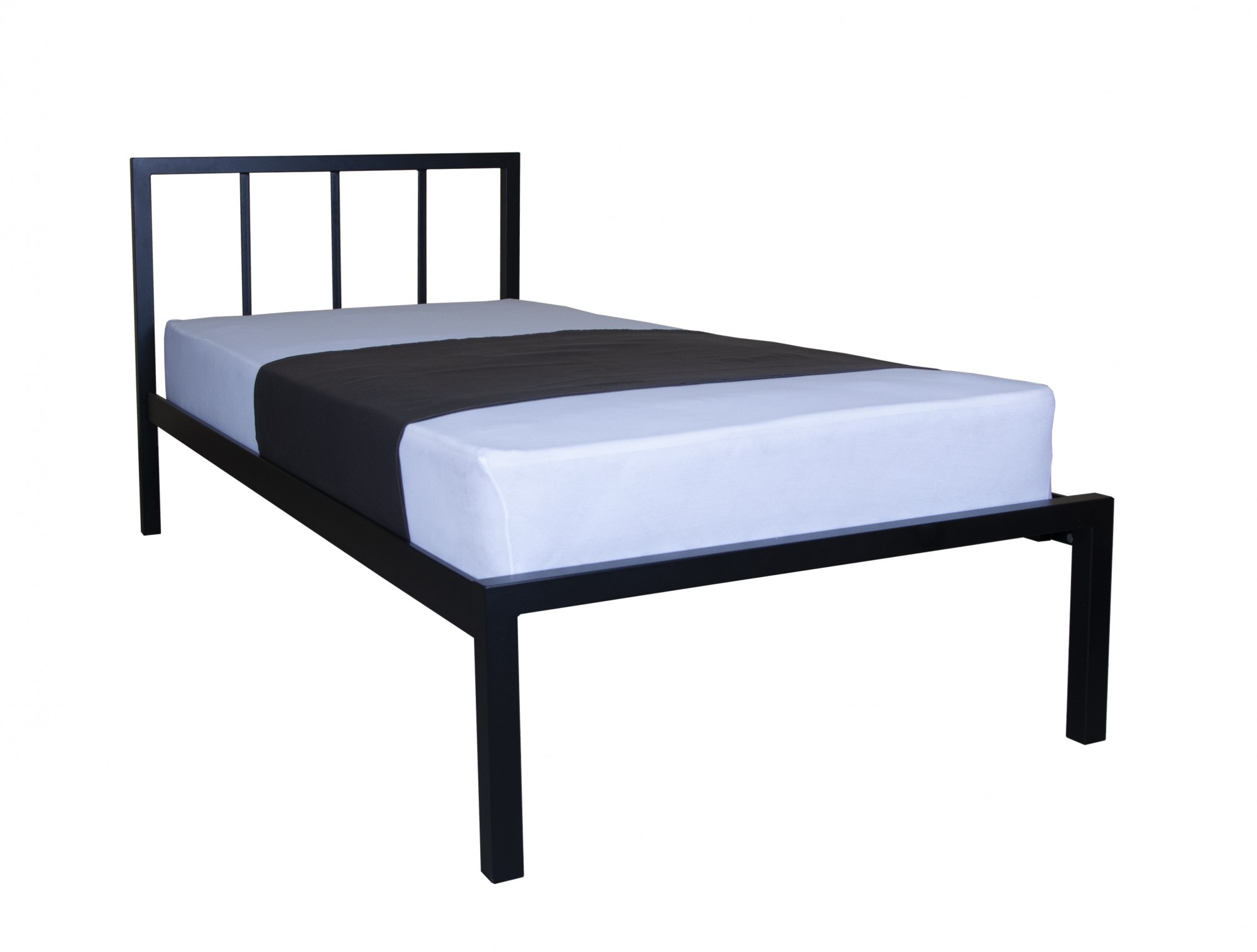 

Кровать Melbi 90х200 см металл чёрный Тина