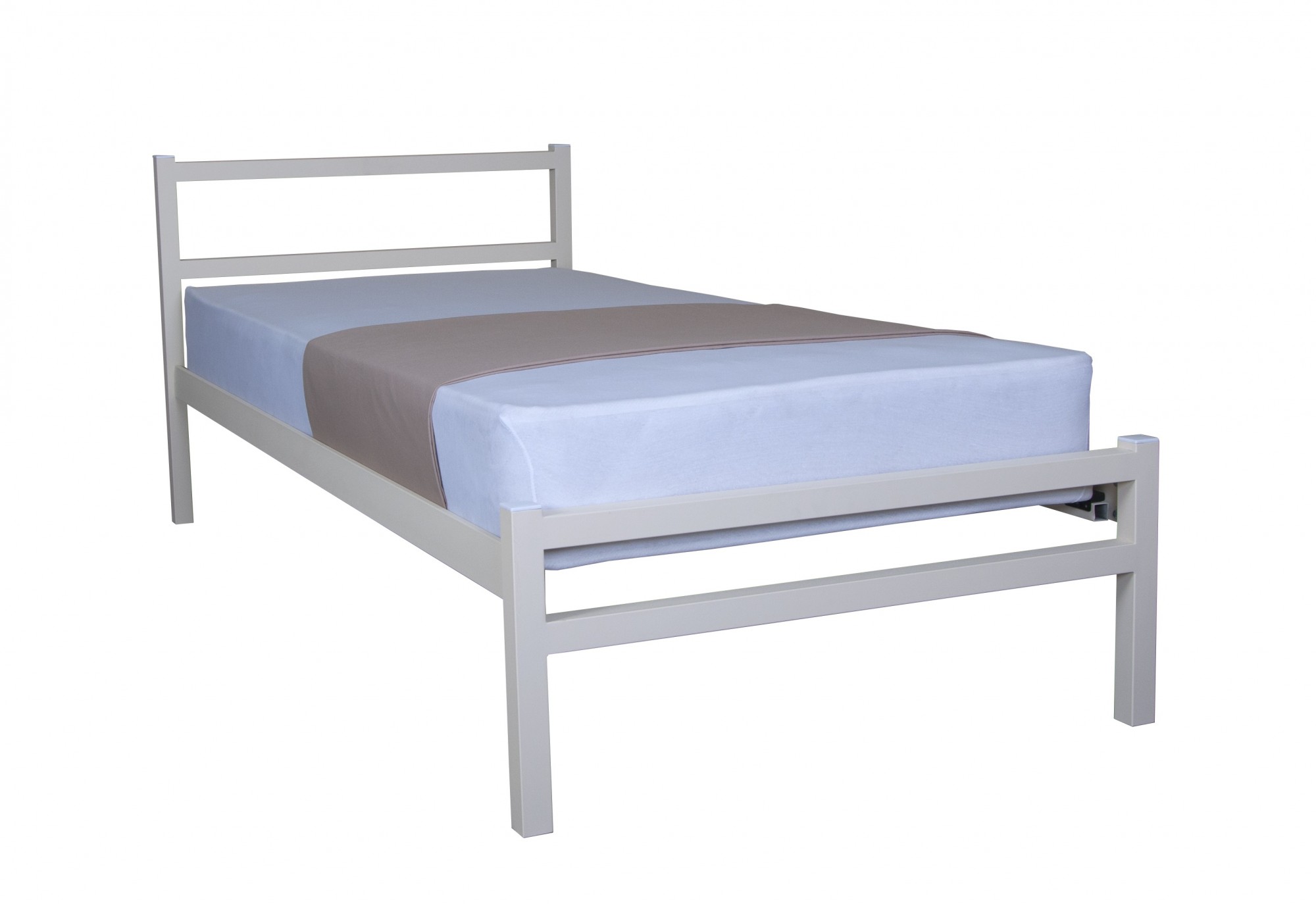 

Кровать Melbi 90х190 см металл белый Ника