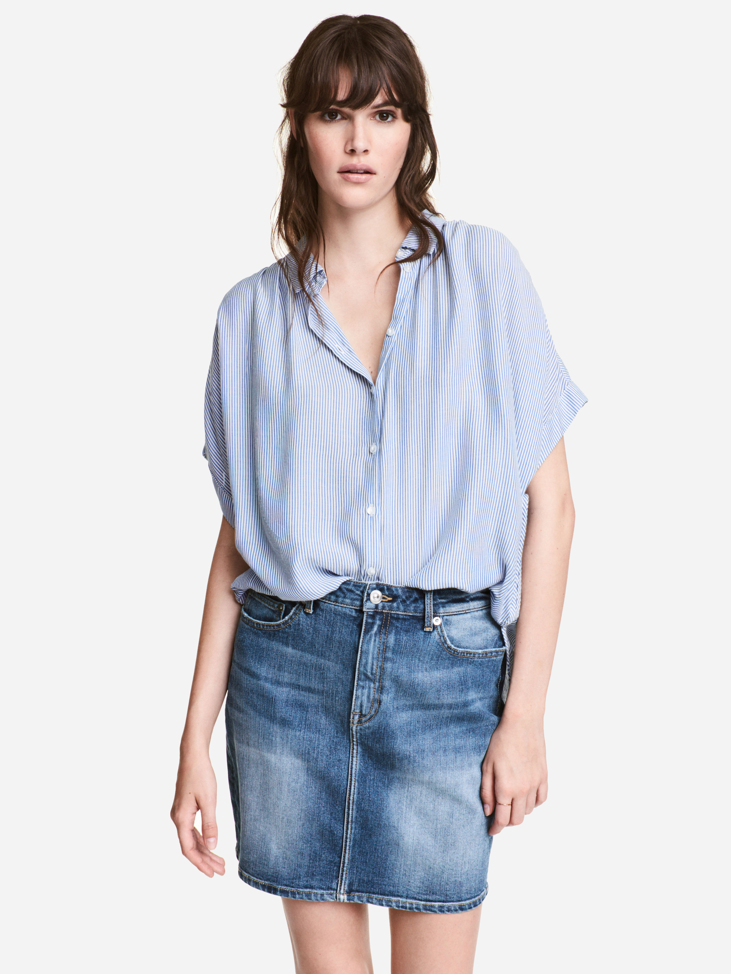 

Юбка джинсовая H&M 5240616-ACXD 38 Синяя