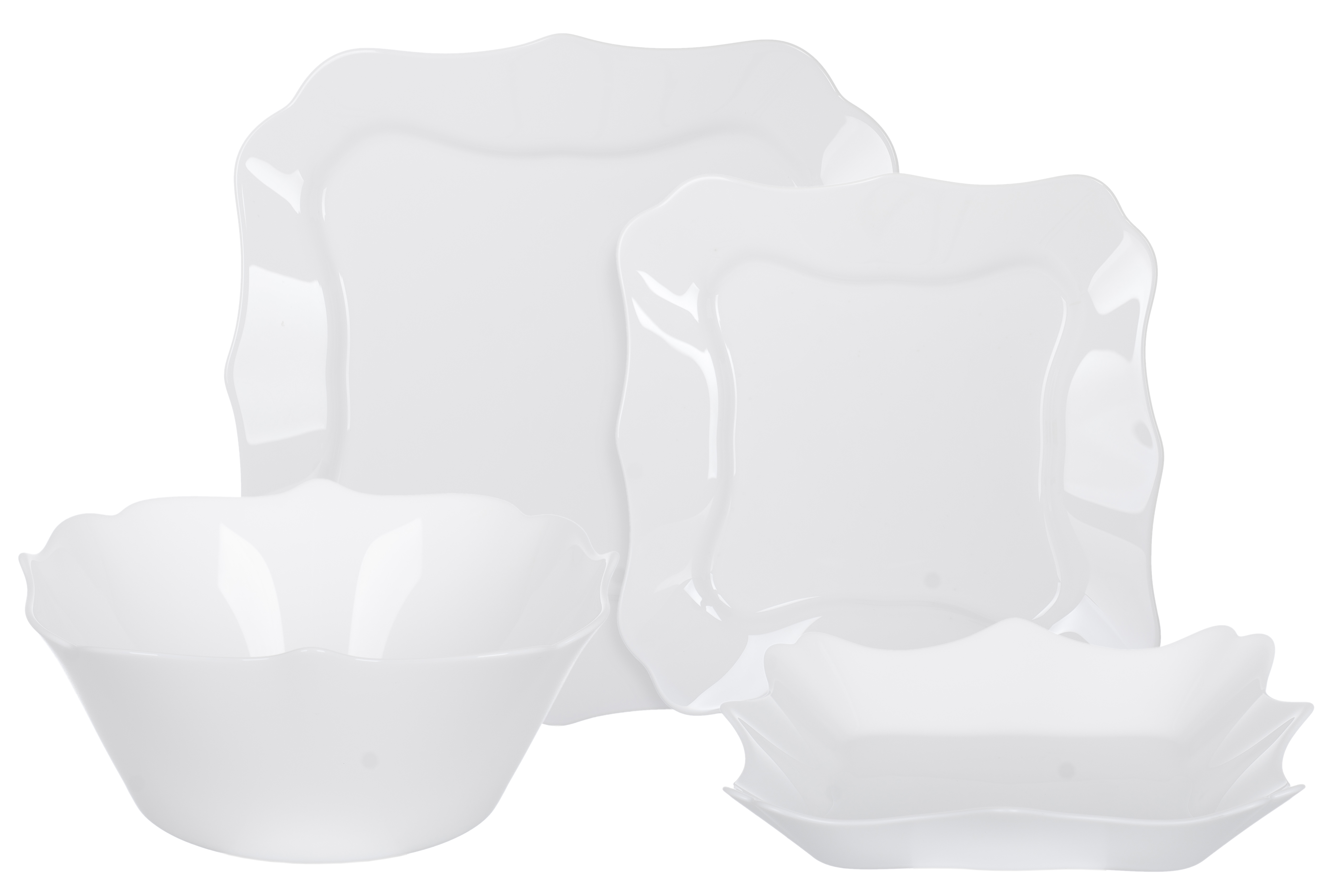 

Сервиз столовый LUMINARC AUTHENTIC WHITE, 19 предметов