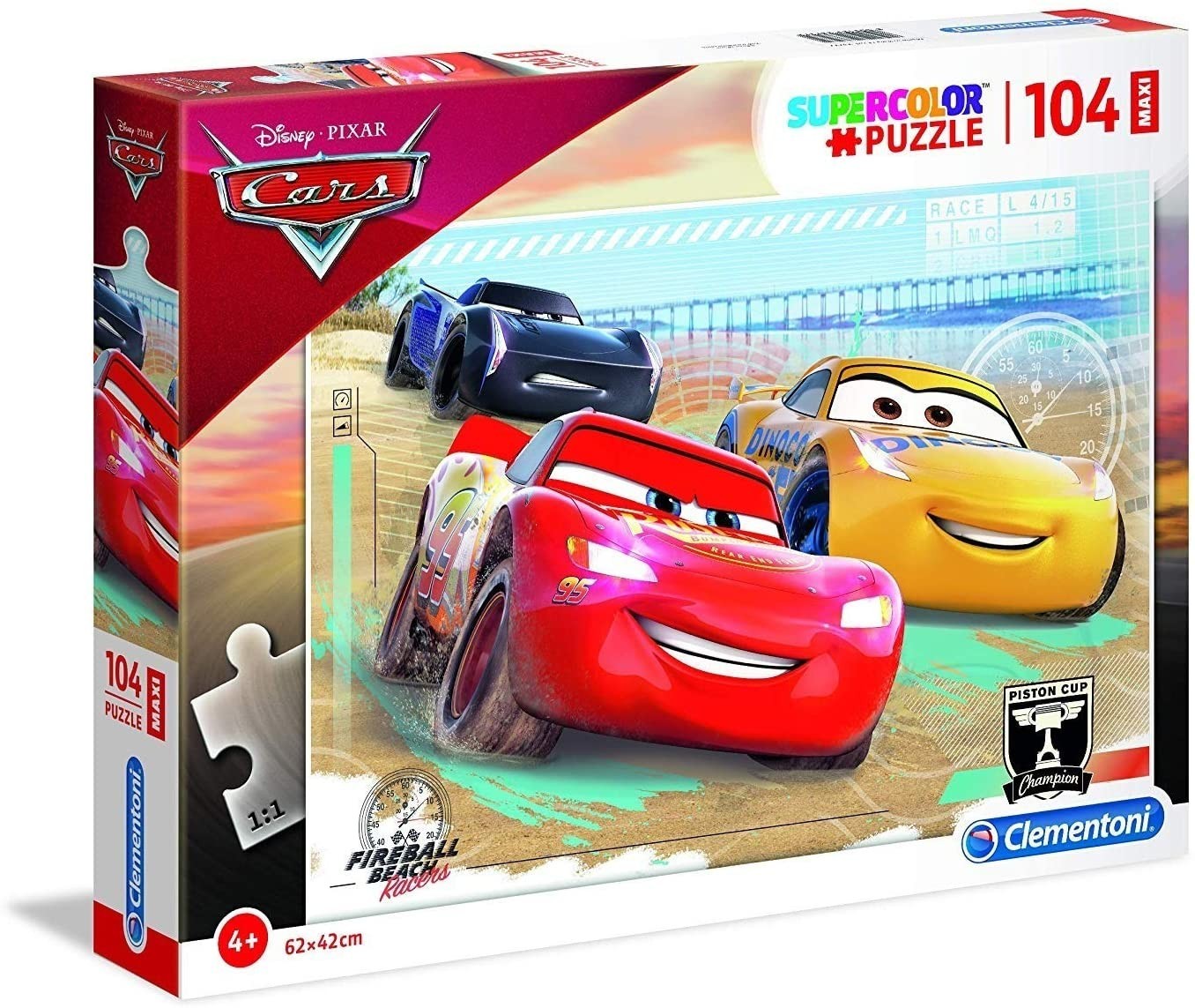 

Пазл Clementoni Supercolor Disney Pixar Cars Puzzle Maxi Тачки 3 104 шт. (23727)