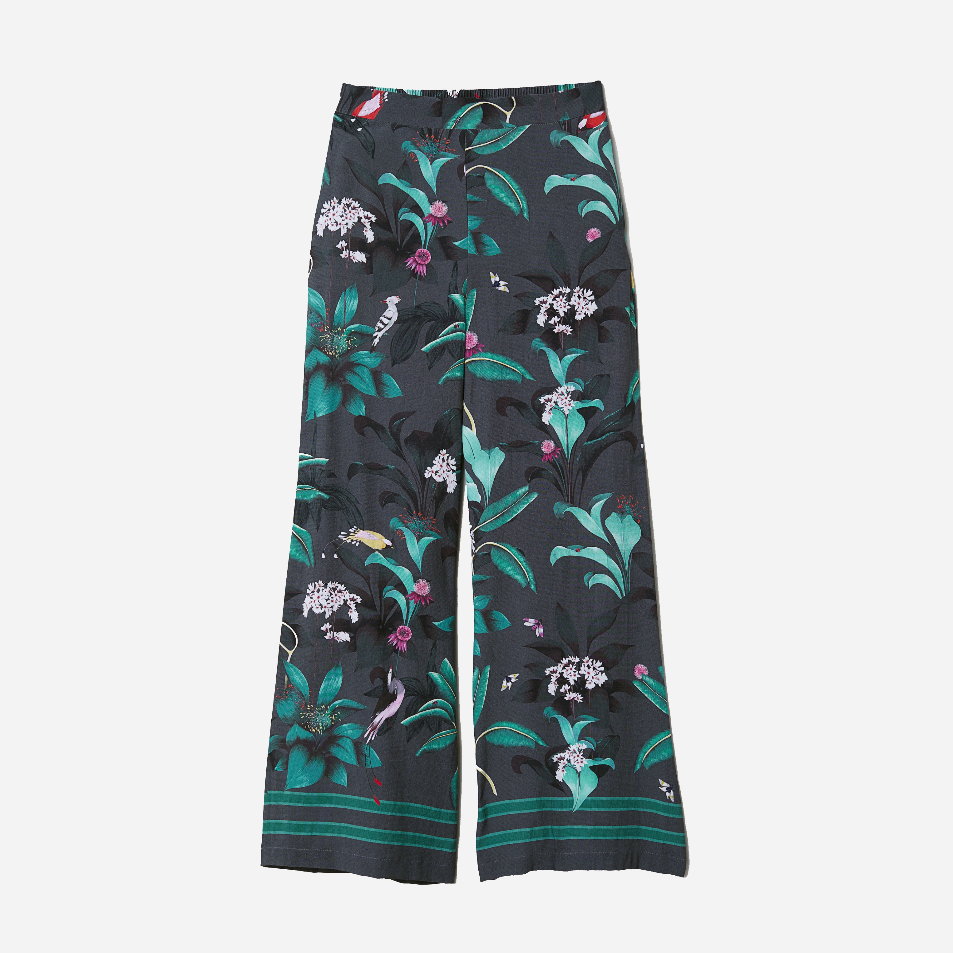 

Брюки H&M 6329387-ABBT 40 Серые с разноцветным