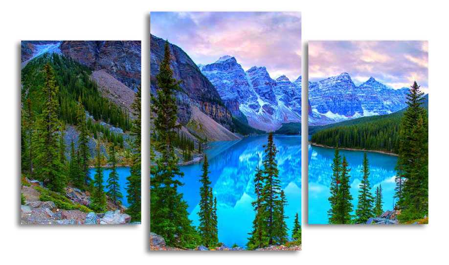 

Модульная картина LaPrint Горное озеро 200x117 см