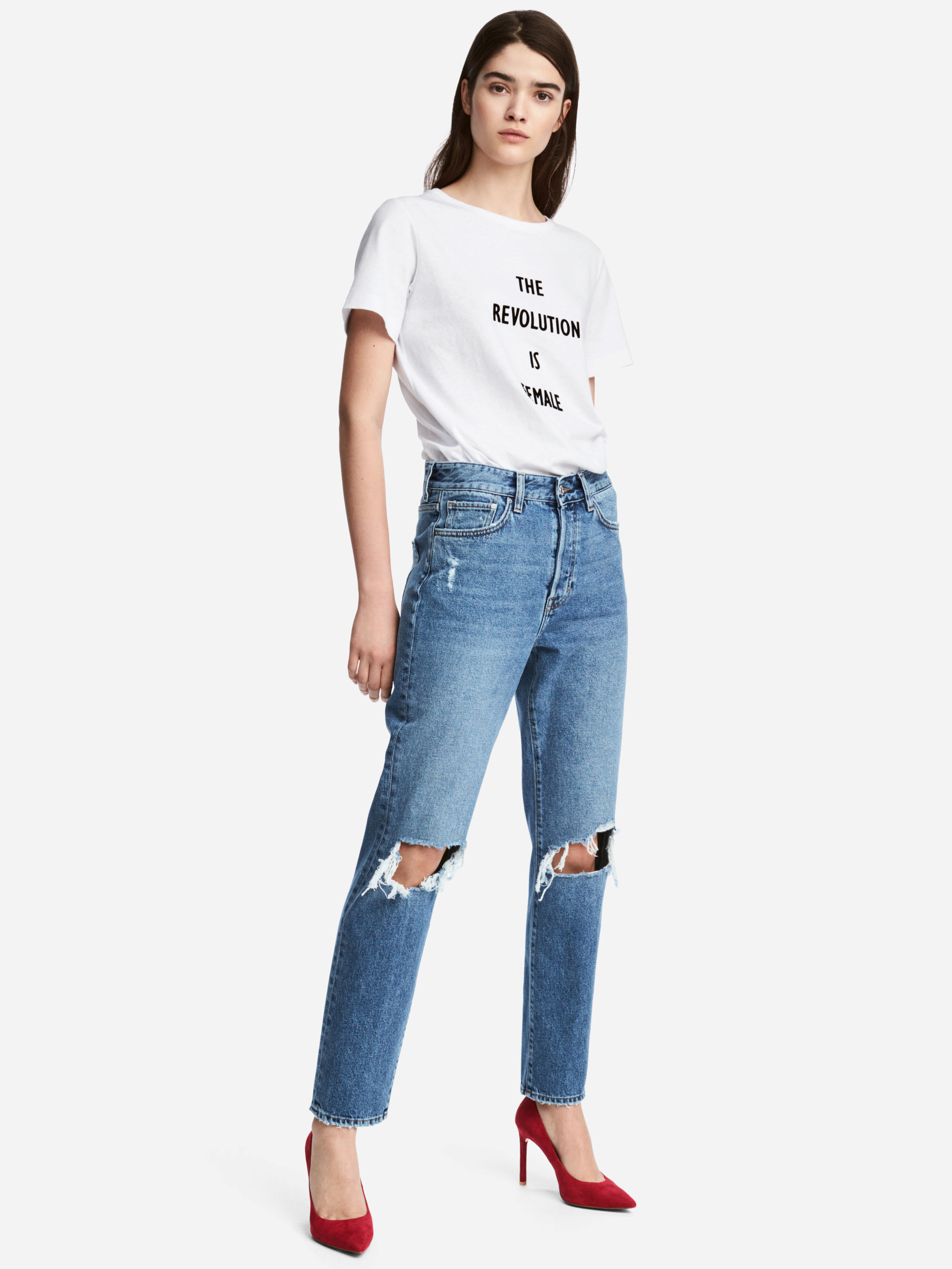 

Джинсы H&M 4260136-ACWX 36 Светло-синие