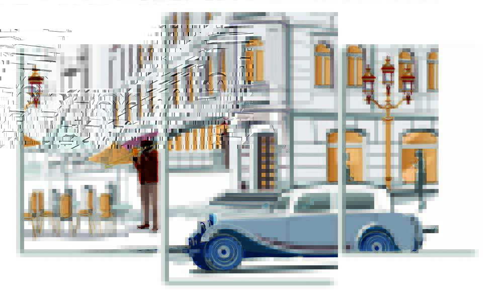 

Модульная картина LaPrint Квартал 200x117 см