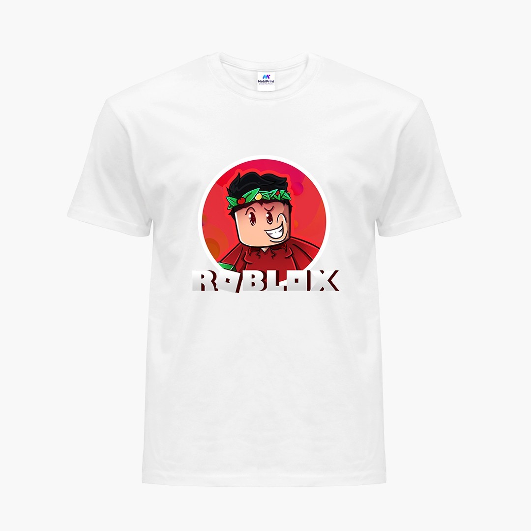 

Детская футболка Роблокс (Roblox) (9224-1225) 110-116 см Хлопок Белый