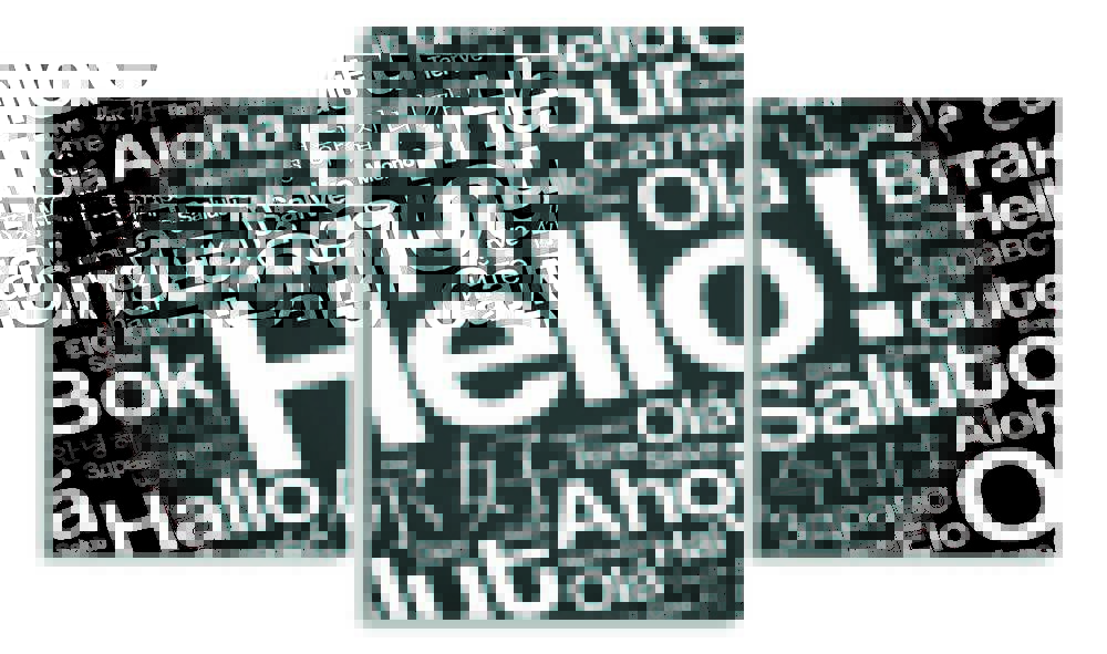 

Модульная картина LaPrint Hello 200x117 см