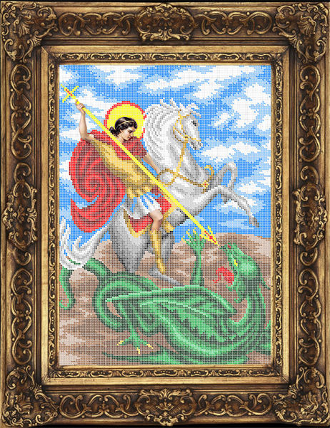 

Набор для вышивки бисером Фурор Рукоделия Георгий Победоносец убивающий змея (ИБ3-027-Н)