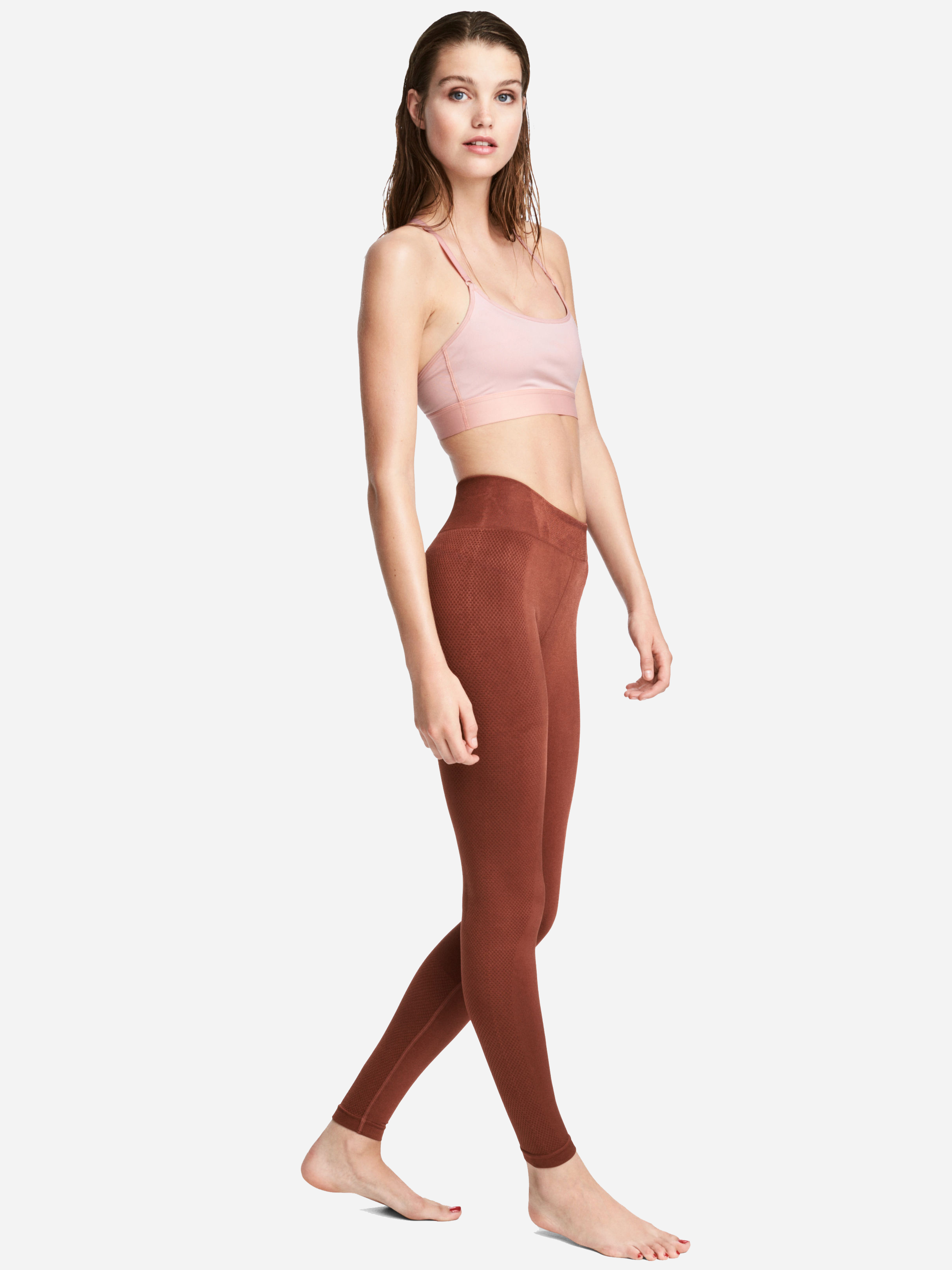

Спортивные леггинсы H&M 5599246-ACXY S Терракотовые