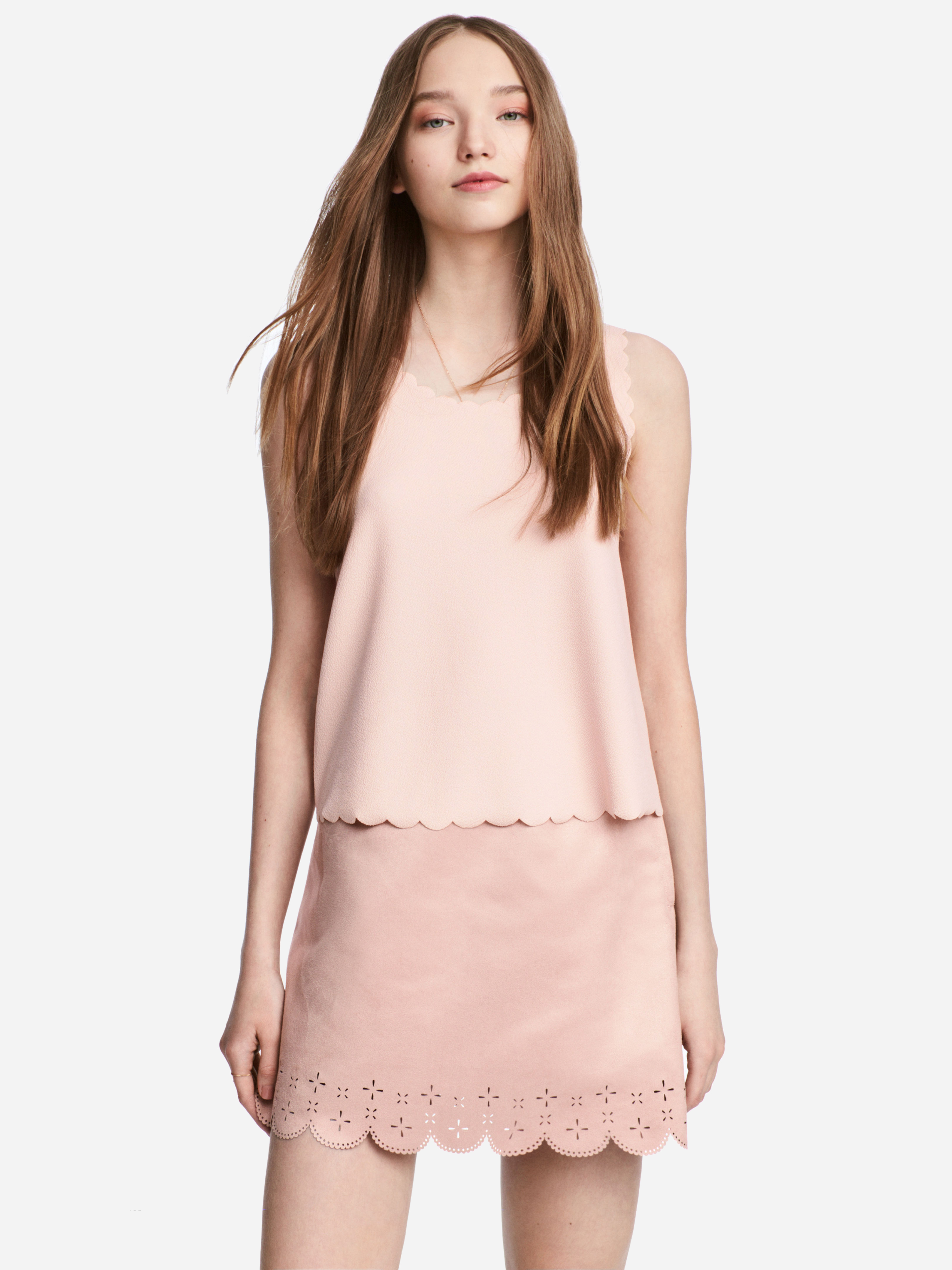 

Юбка H&M 4547276-ACWV 44 Светло-розовая