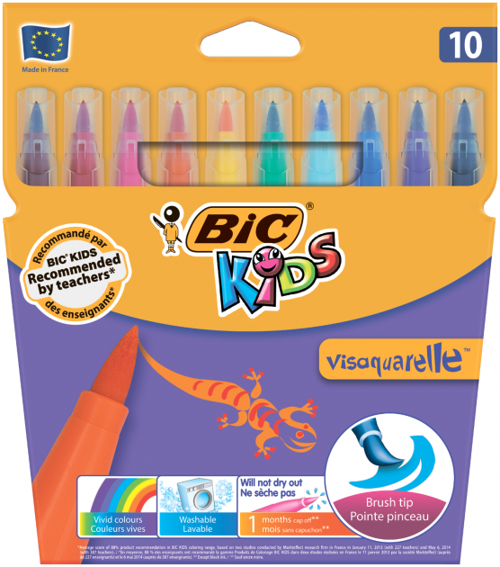 

Фломастери Bic Vis Aquarelle 10 кольорів