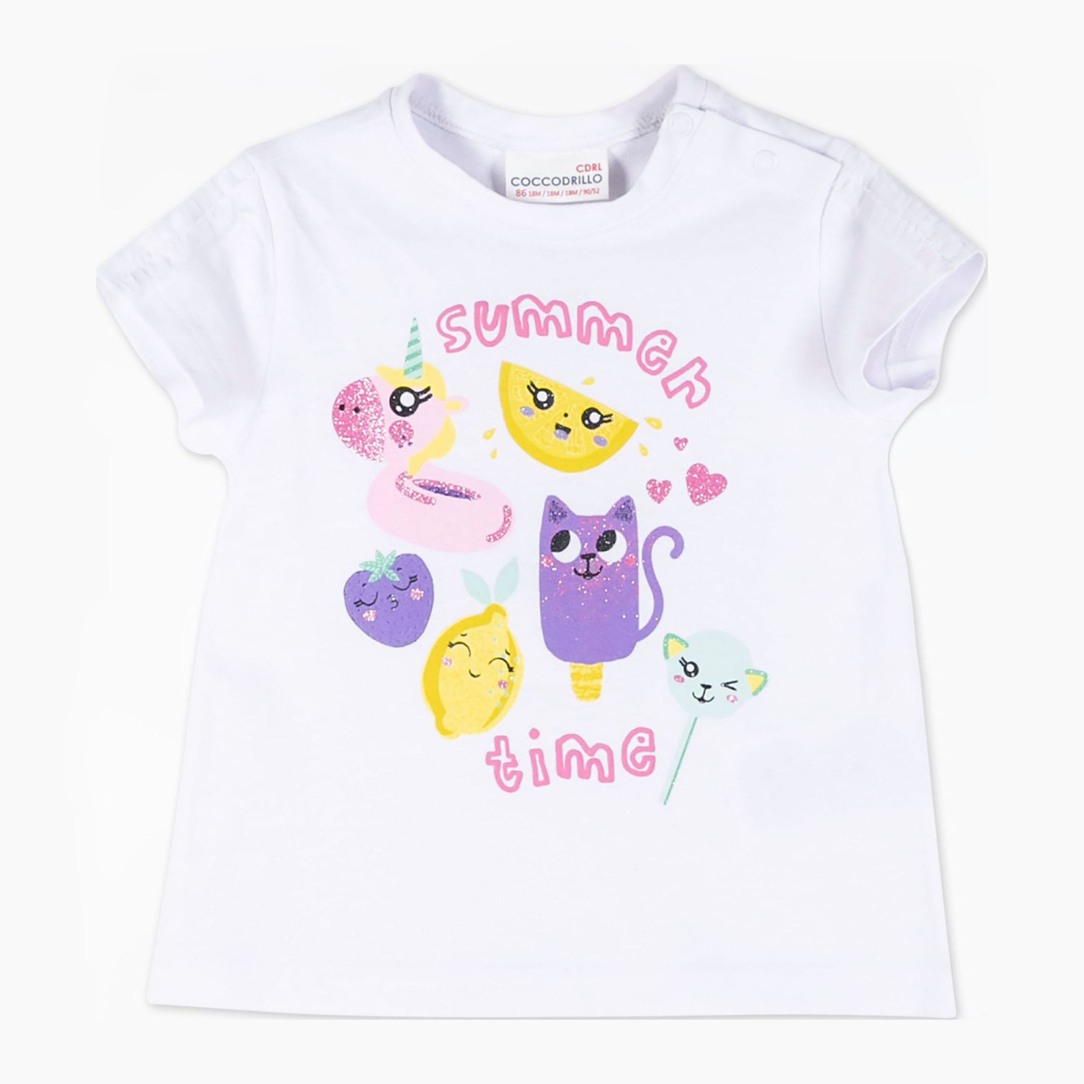 

Футболка Coccodrillo Hello WC1143202HEL-001 86 см