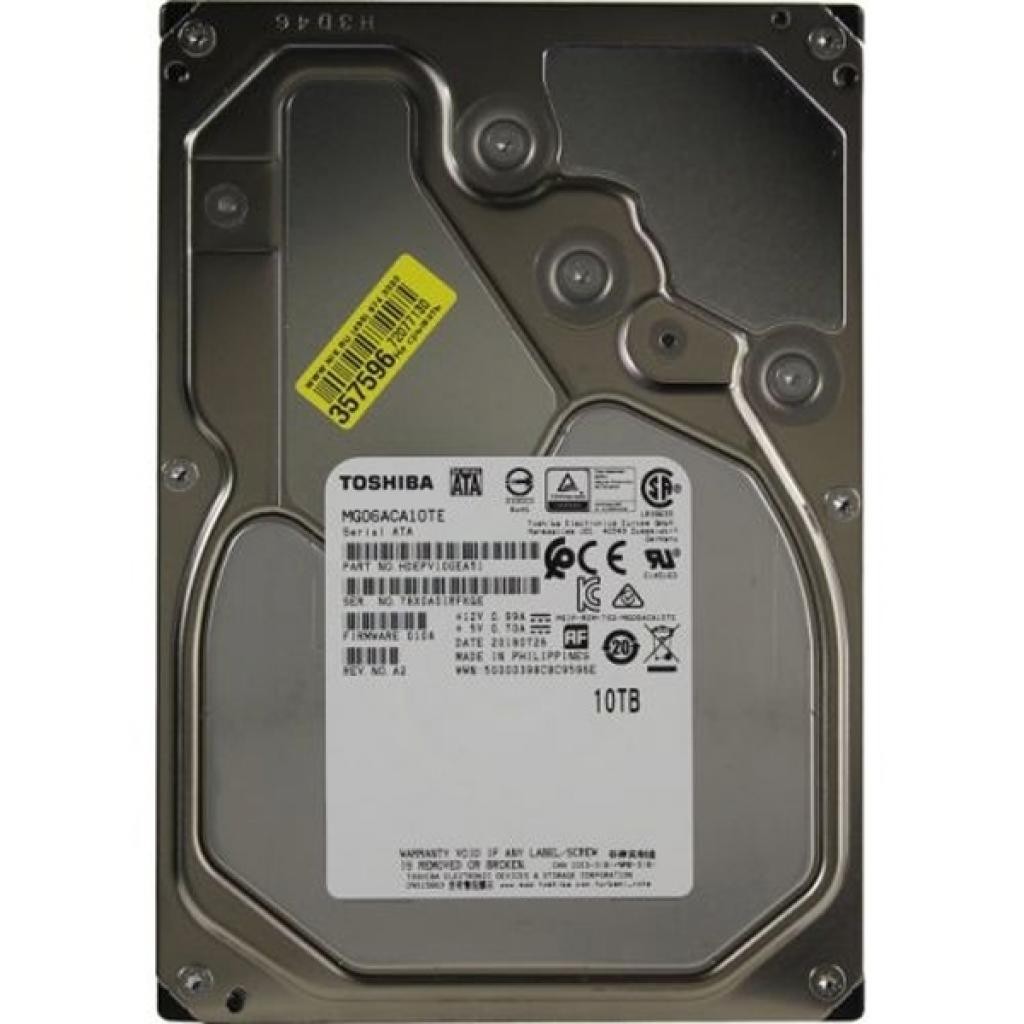 

Жесткий диск 3.5'' 10TB (7200 rpm, 256MB, SATAIII) Toshiba Enterprise Capacity (MG06ACA10TE)