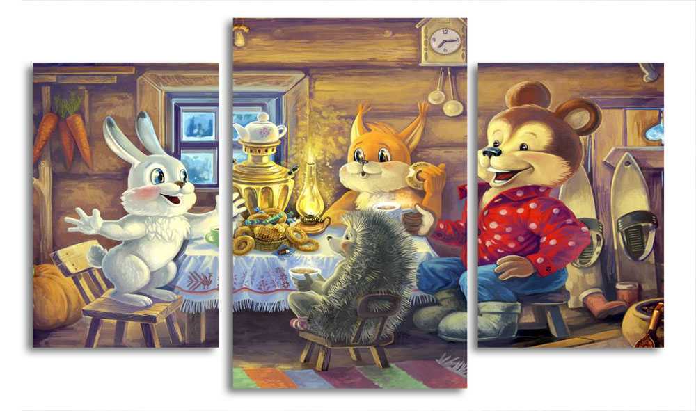 

Модульная картина LaPrint Друзья 200x117 см