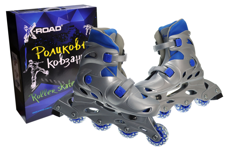 

Ролики X-ROAD розсувні 39-42 сині PW120