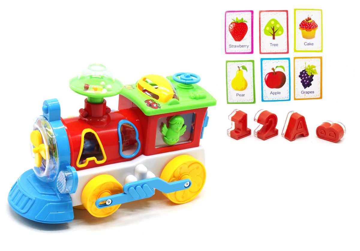 

Паровоз-сортер музыкальный красный MiC (8688I) (163179)