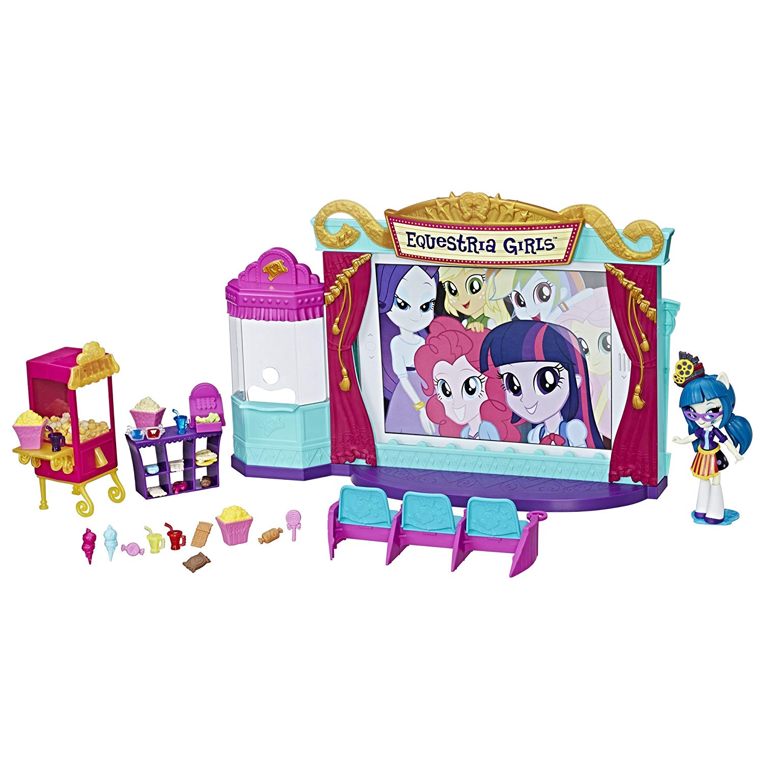 

Игровой набор Джунипер Монтаж Кинотеатр Моя Маленькая Пони - My Little Pony Equestria Girls Minis Movie Theatre