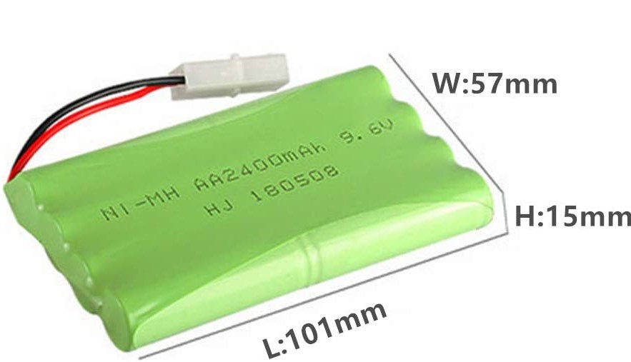 

Аккумулятор NiMh 9.6 Вольт 2400mAh для игрушек