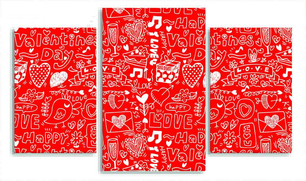 

Модульная картина LaPrint Надписи 200x117 см