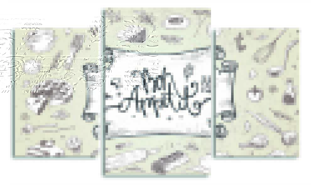 

Модульная картина LaPrint Приятного аппетита 200x117 см