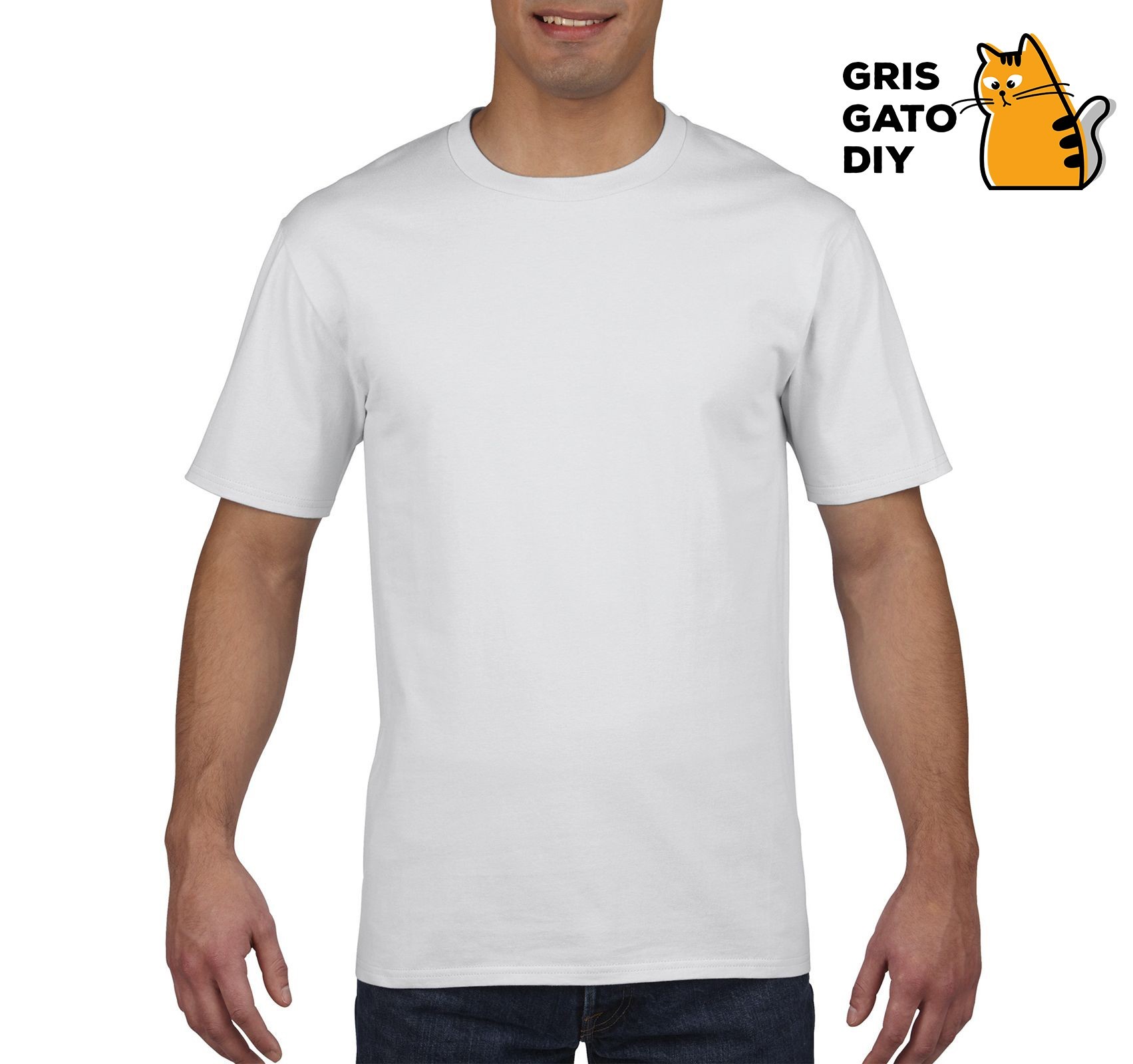 

Футболка чоловіча біла  GRIS GATO, Футболка чоловіча біла XL GRIS GATO