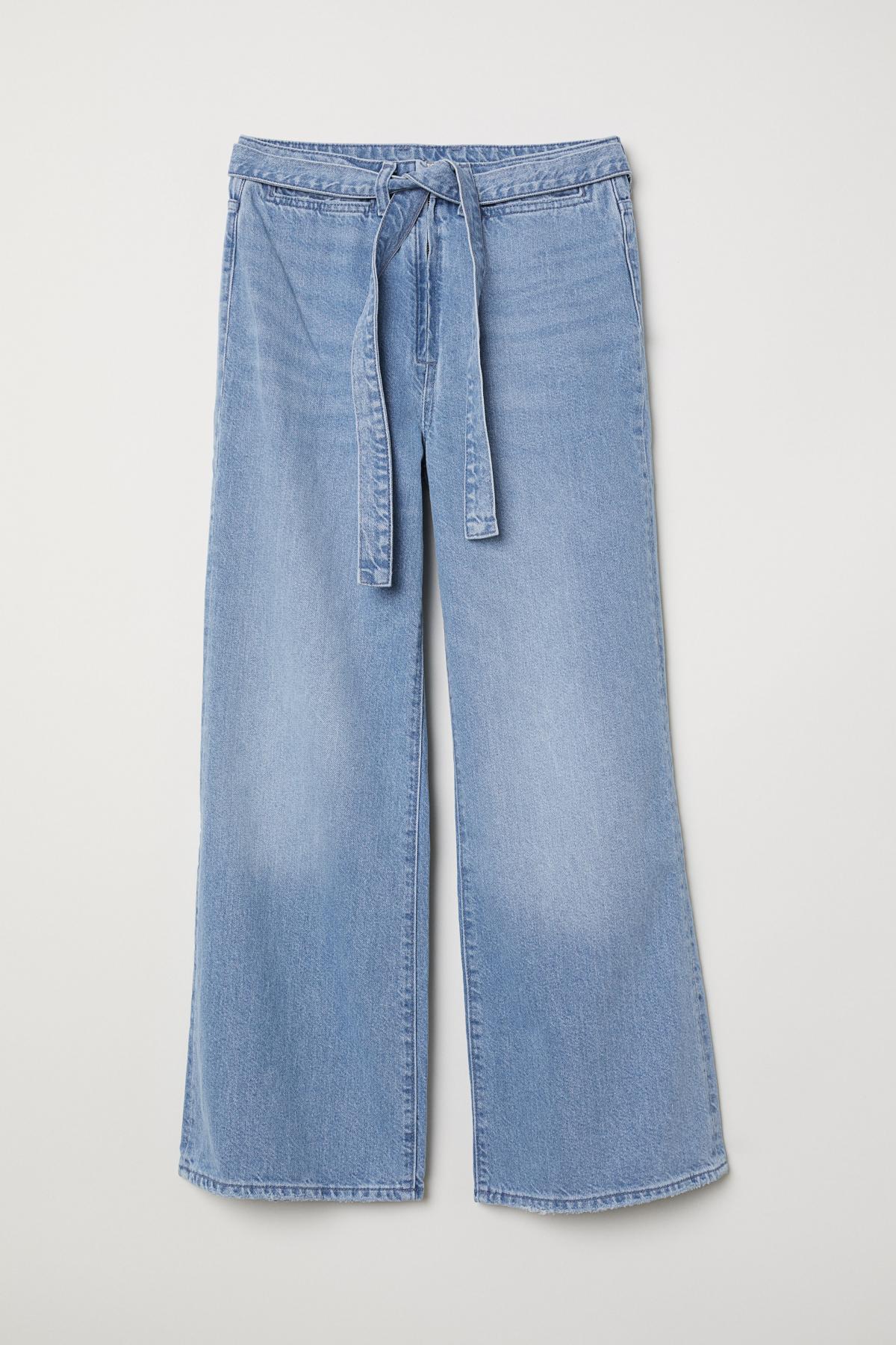 

Джинсы Wide High Waist H&M  Синие, Джинсы Wide High Waist H&M 25 Синие