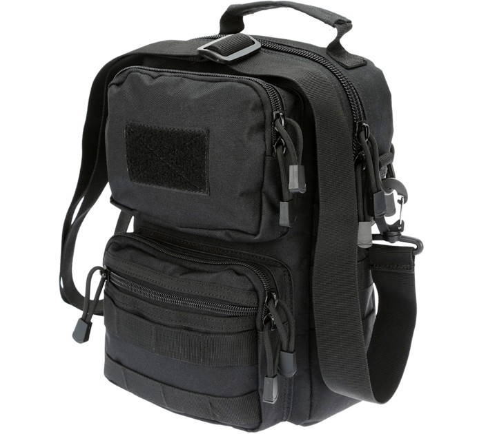 

Сумка барсетка с ремнем на плечо Tactical с системой molle Black (9060-black)