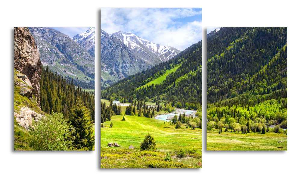 

Модульная картина LaPrint Горная долина 200x117 см