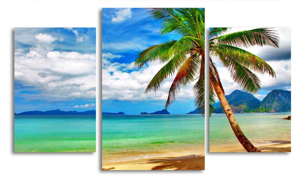 

Модульная картина LaPrint Пальмы на пляже 200x117 см