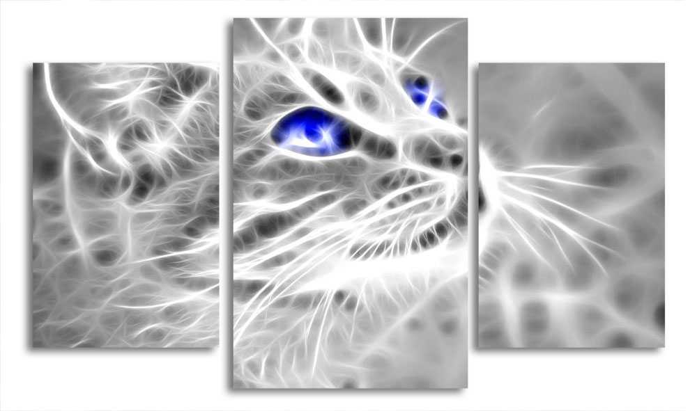 

Модульная картина LaPrint Кошка 200x117 см