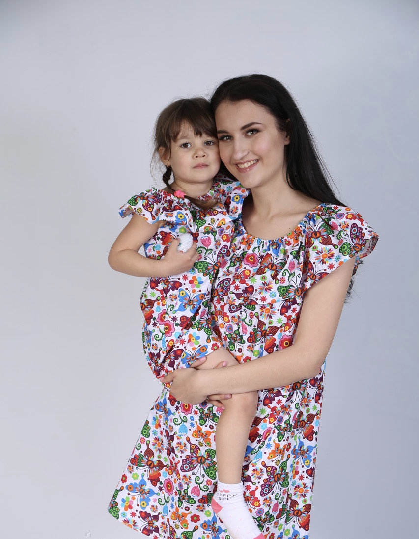 

Сарафан летний БАБОЧКИ для девочек +солоха, Артикул: SM3010 (134 СМ)