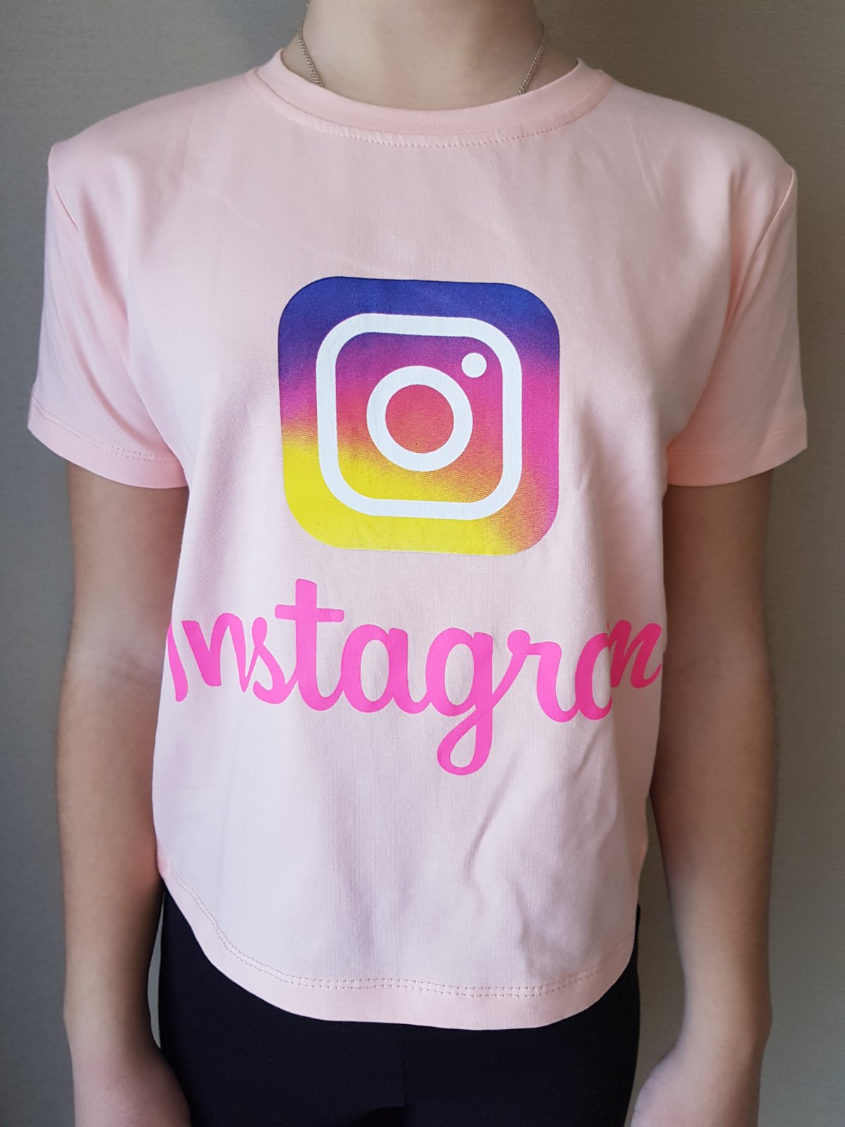 

Футболка Instagram для девочек, Артикул: 1201-розовая (13 лет 158 СМ)
