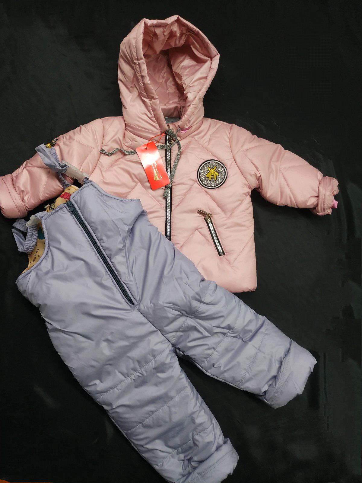 

Куртка+полукомбинезон зимний для девочек, Артикул: MSH5492 (80 СМ)