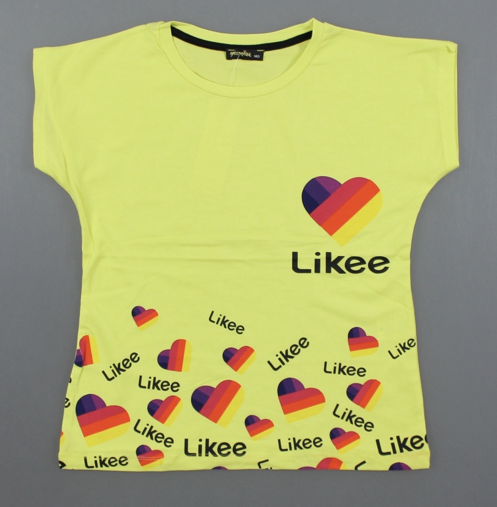 

Футболка Likee для девочек, Артикул: 8014-ярко-желтый (158 СМ)