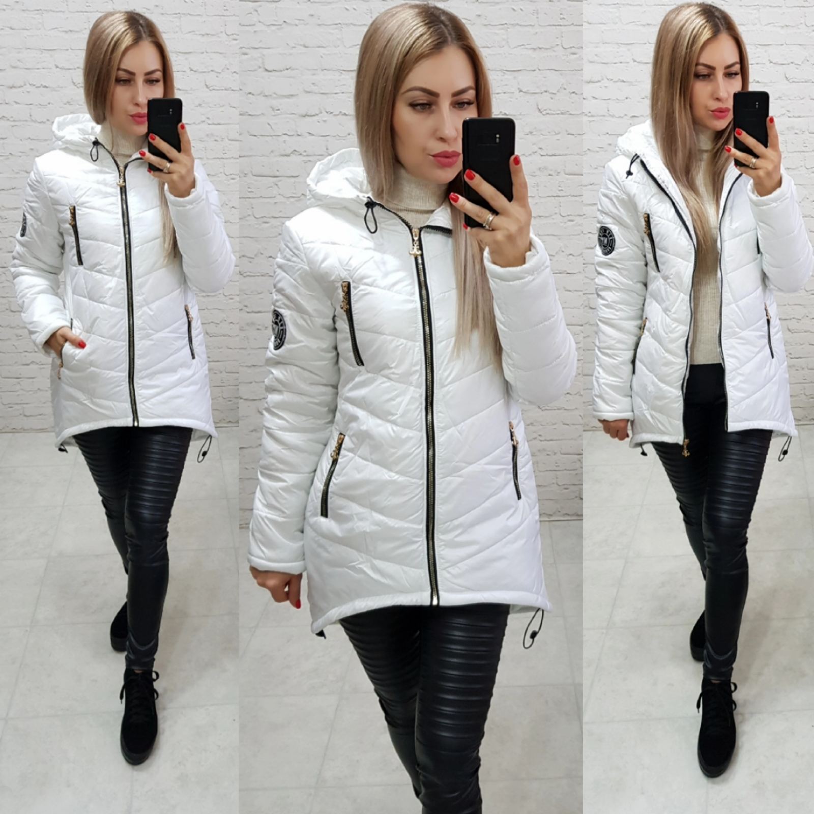 

Куртка KHAN женская зимняя 48 белая арт. 300