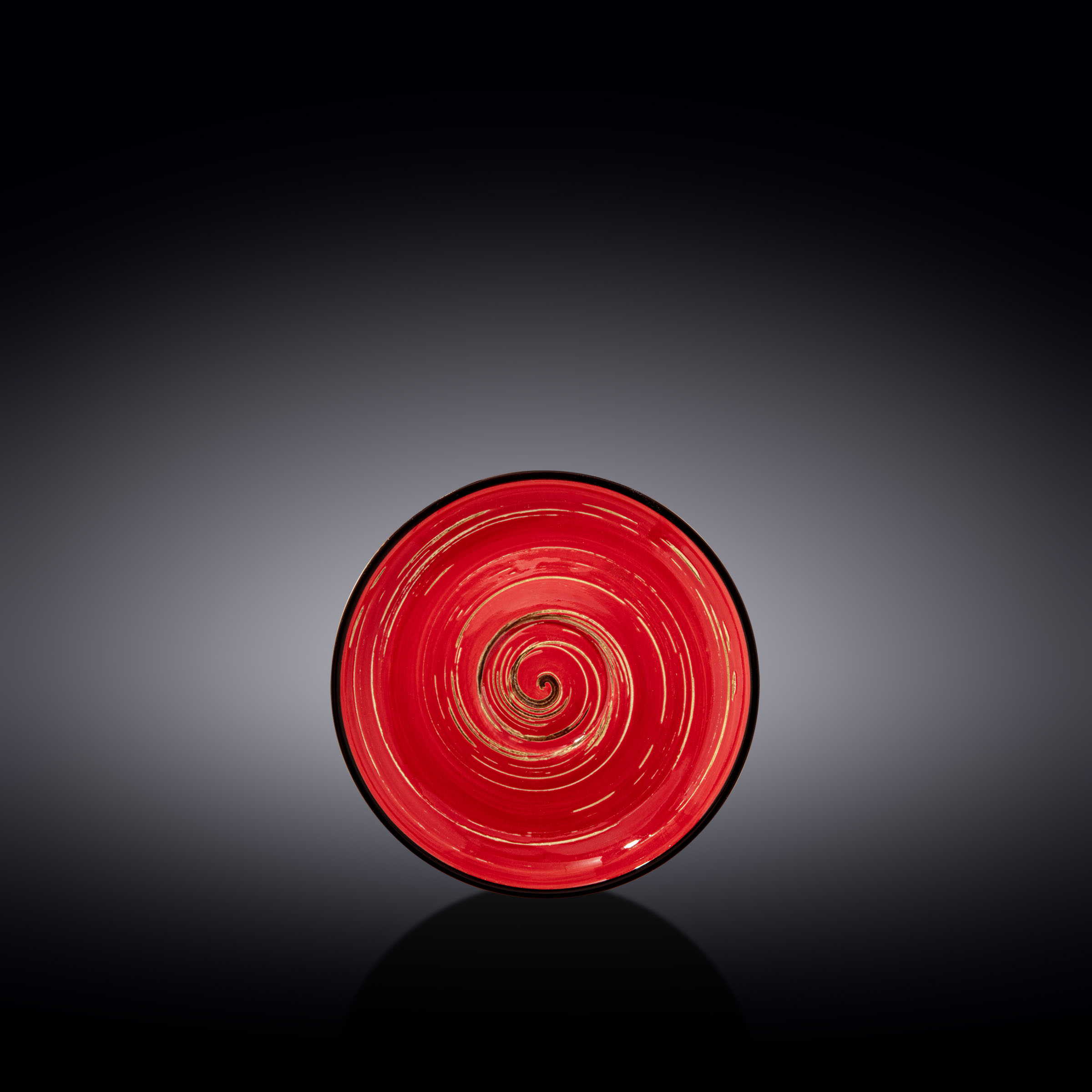 

Тарілка десертна Wilmax Spiral Red 23,0 см (669213/A)