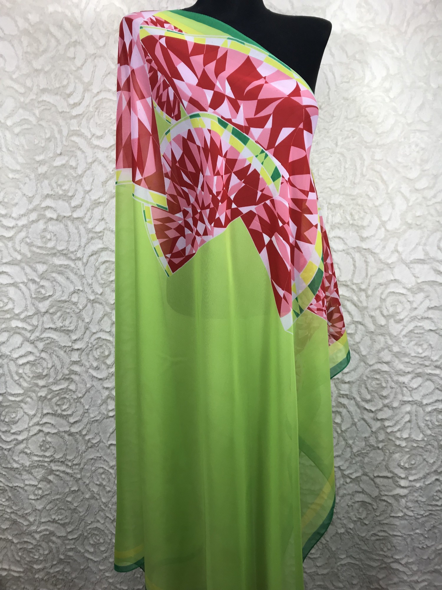 

Парео ASHMA 105*150 см шифоновое светло-зеленое для пляжа