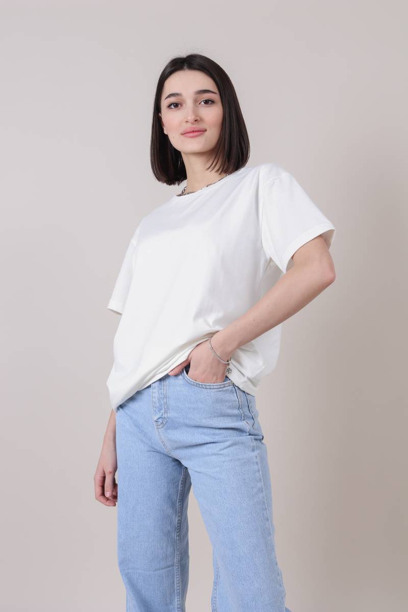 

Футболка "Мичиган" свободного кроя ROMASHKA, Белый, S|M 5875