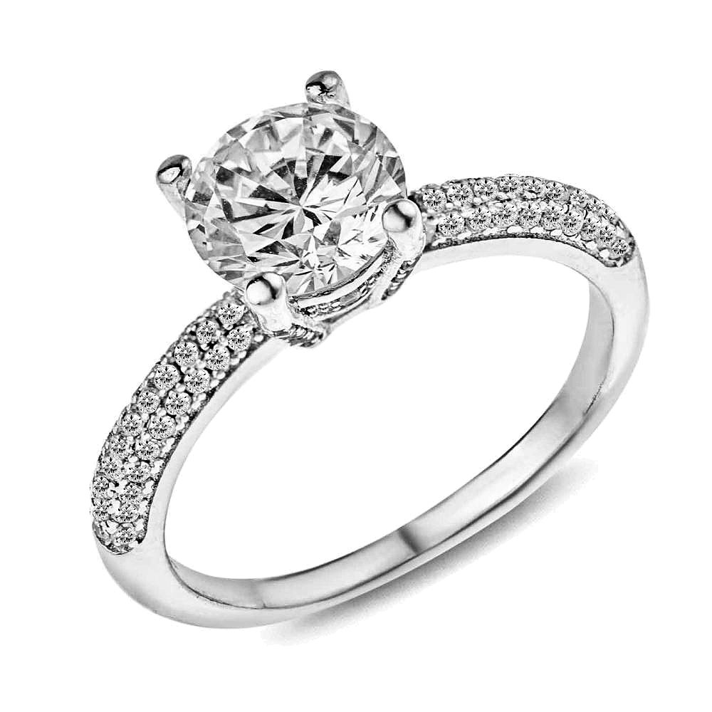 

Кольцо из серебра с куб. циркониями 141125, размер 17