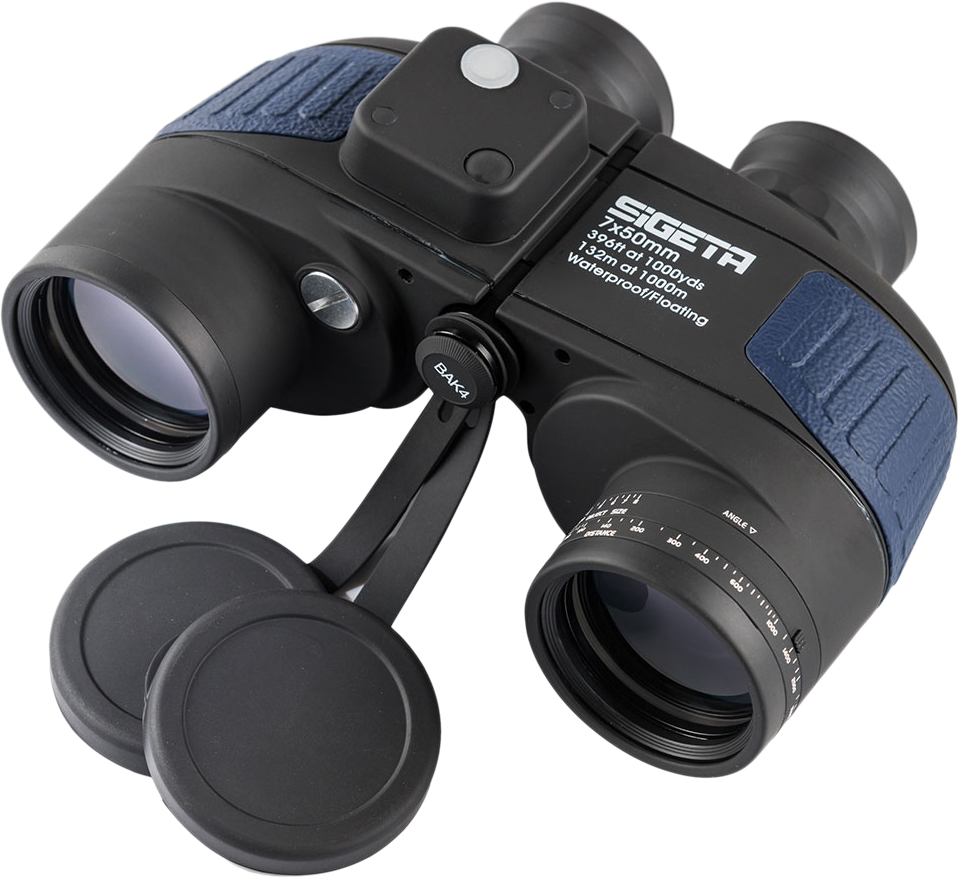 

Бинокль Sigeta Admiral 7x50 Blue floating/compass/reticle морской (65813)