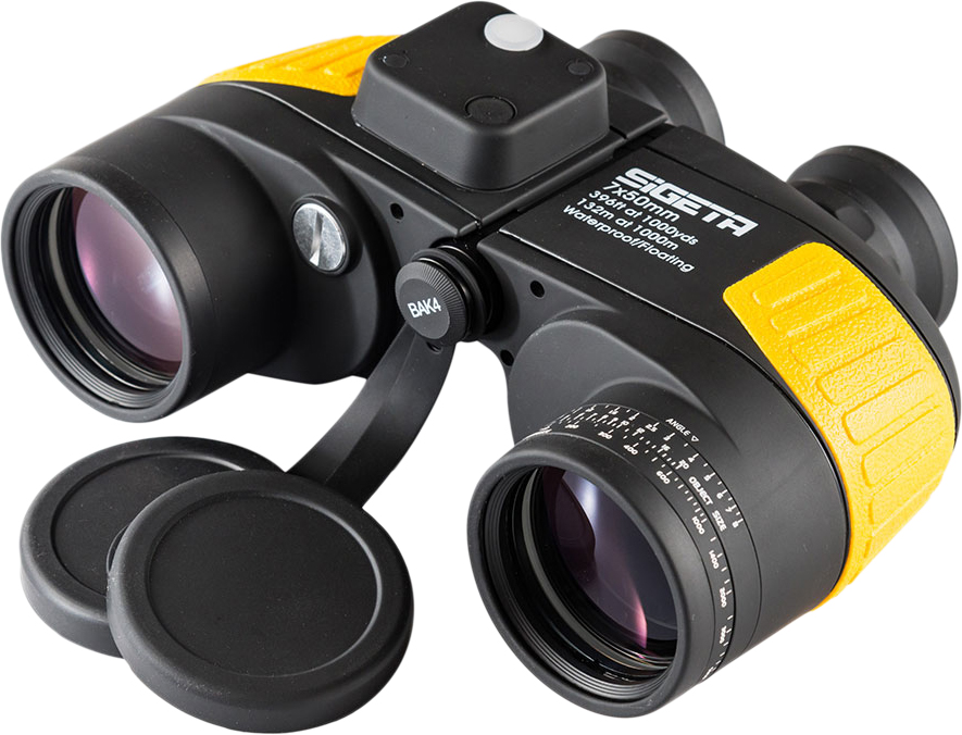 

Бинокль Sigeta Admiral 7x50 Yellow floating/compass/reticle морской (65812)